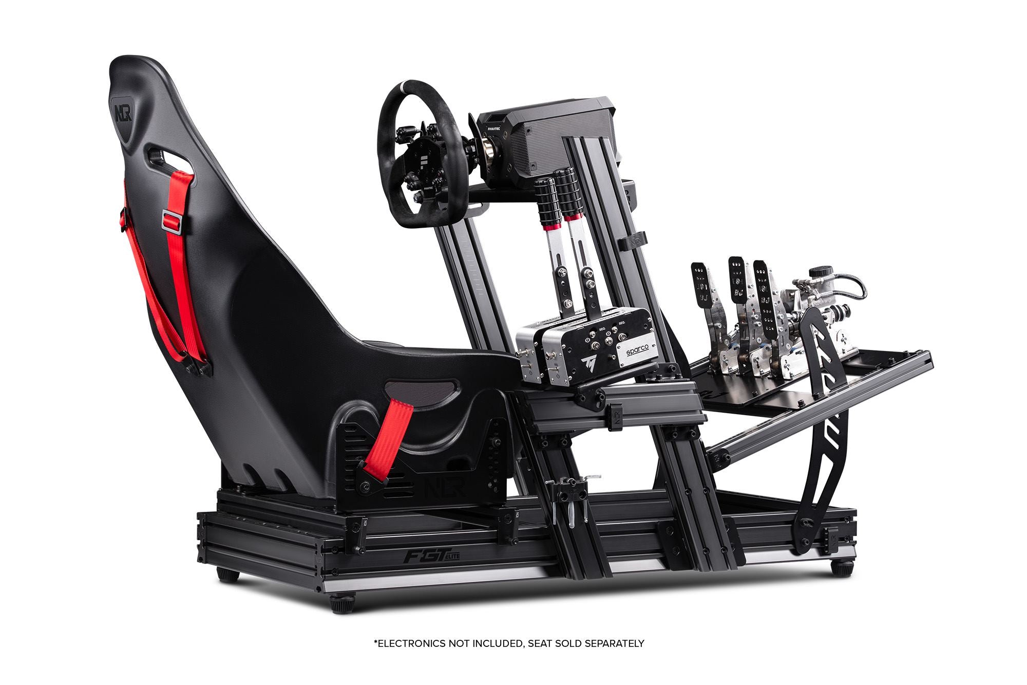 Next Level Racing F-GT Elite Aluminum Simulator Cockpit - Wheel Plate Edition